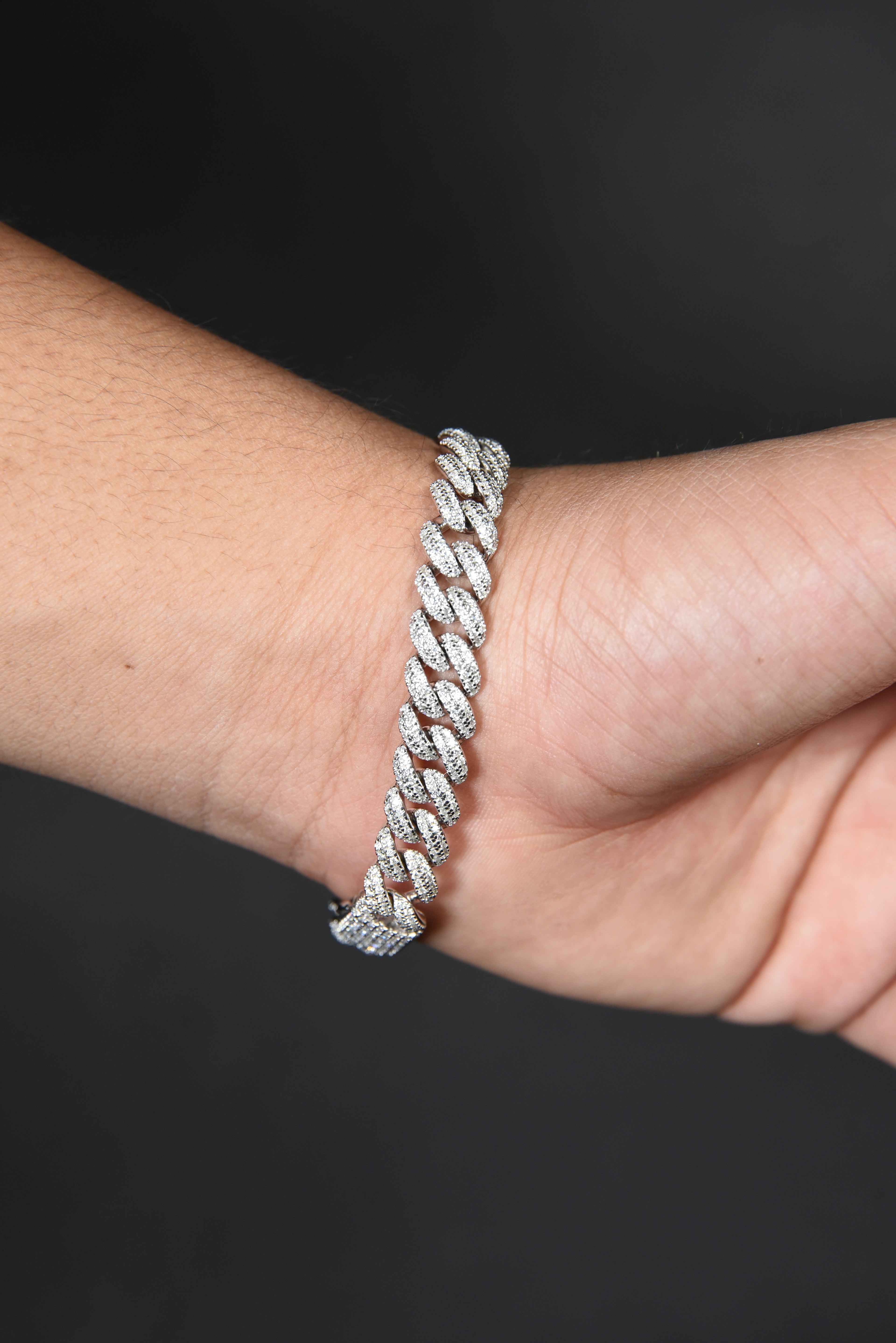 Moissanite Cuban Link Bracelet 10MM