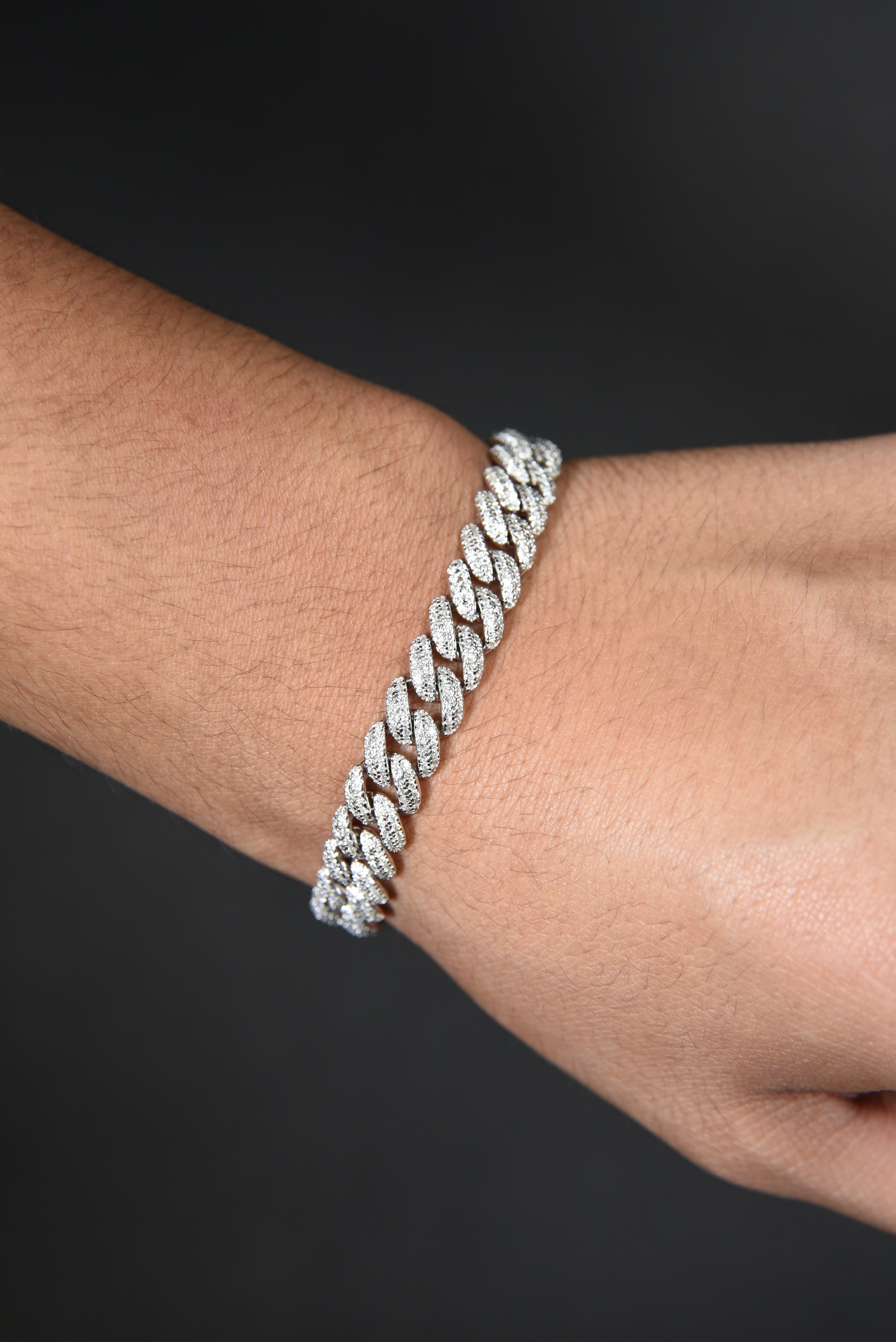 Moissanite Cuban Link Bracelet 10MM