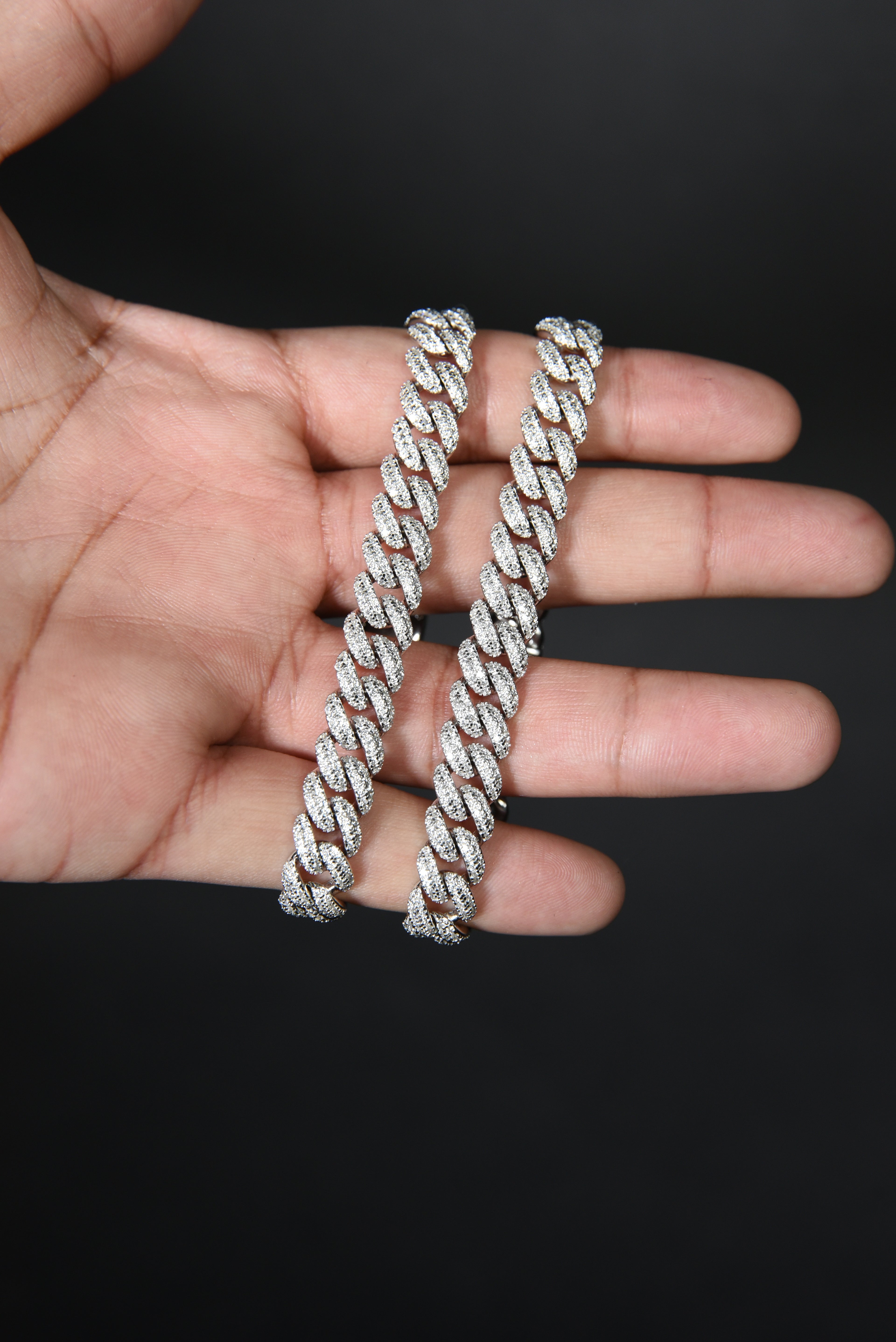 Moissanite Cuban Link Bracelet 10MM